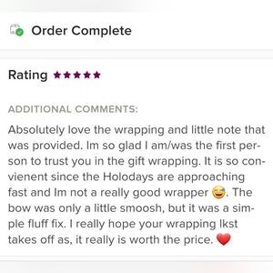 🎁GIFT WRAPPING SERVICE🎁✂️  